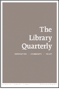Cover image for the journal The Library Quarterly.